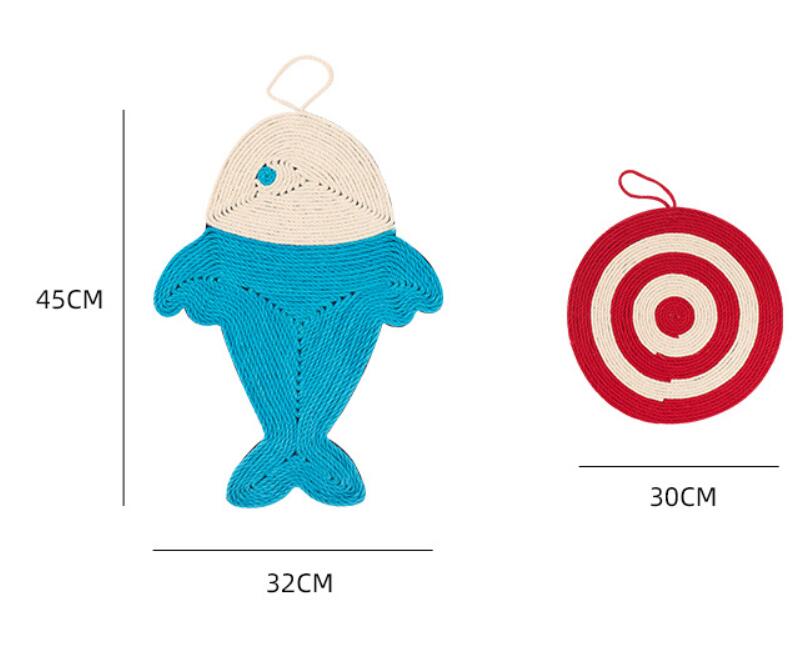 Colorful Cat Scratcher Mat – Fun Shapes, Furniture Saver - Glow My Cat