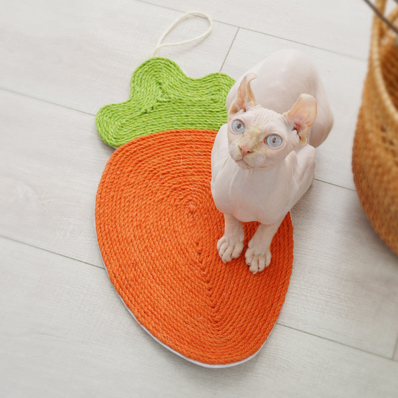 Watermelon & Carrot Cat Scratch Pads – Fun Wall-Mount Toys - Glow My Cat