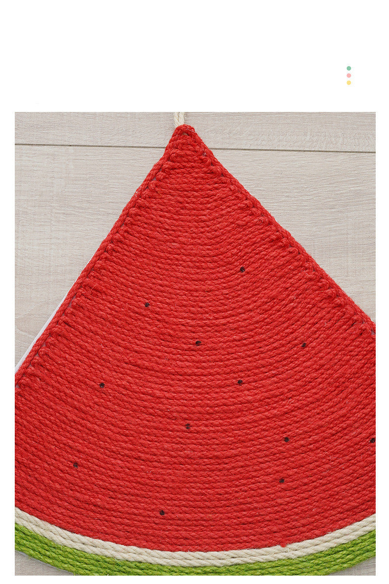 Watermelon & Carrot Cat Scratch Pads – Fun Wall-Mount Toys - Glow My Cat
