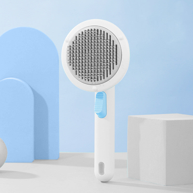 Self-Cleaning Cat Brush With Soothing Massage & Shed Control - Glow My Cat