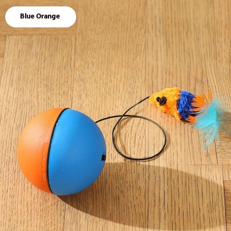 Smart Rolling Mouse Teaser Ball for Cats & Dogs - Glow My Cat
