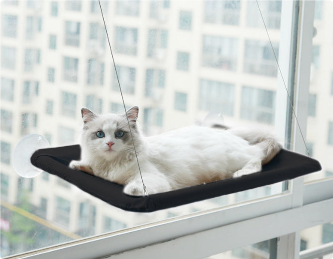 Cat Window Hammock – Cozy Hanging Bed with Suction Mount - Glow My Cat