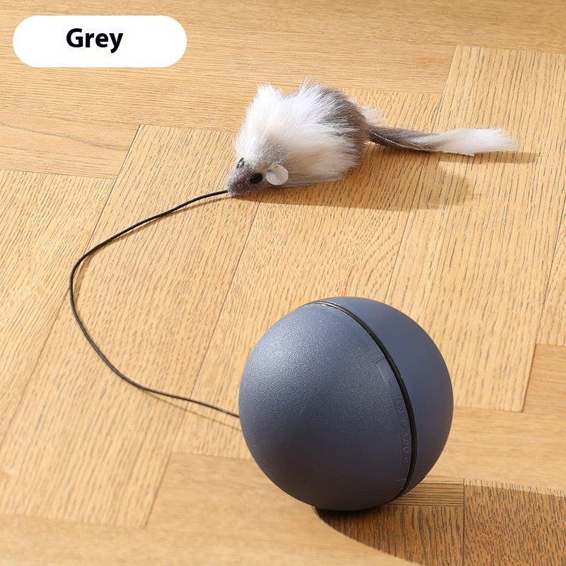 Smart Rolling Mouse Teaser Ball for Cats & Dogs - Glow My Cat