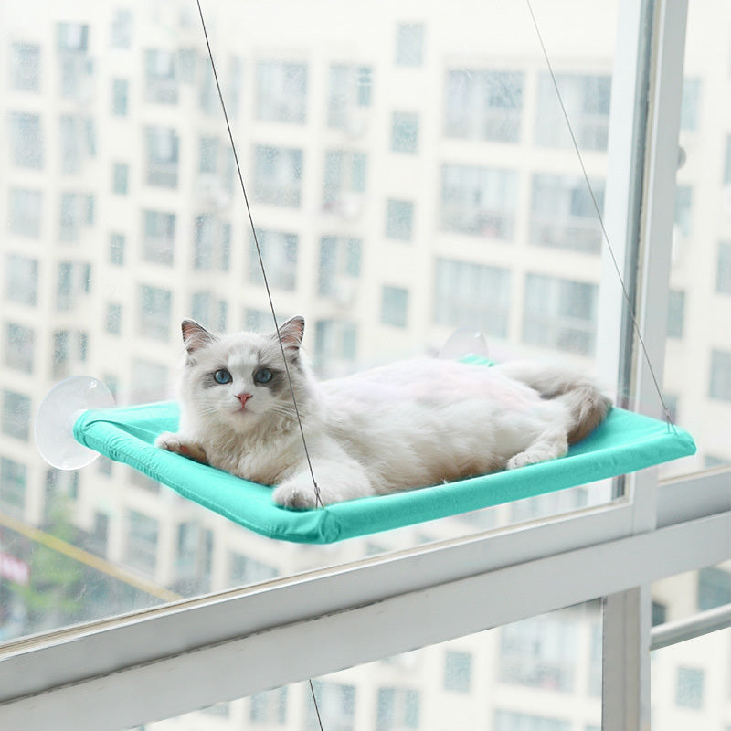 Cat Window Hammock – Cozy Hanging Bed with Suction Mount - Glow My Cat