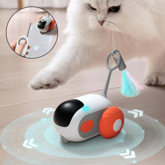 Remote Control Cat Car Toy – USB Smart Chasing Fun - Glow My Cat