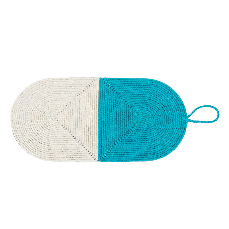 Colorful Cat Scratcher Mat – Fun Shapes, Furniture Saver - Glow My Cat
