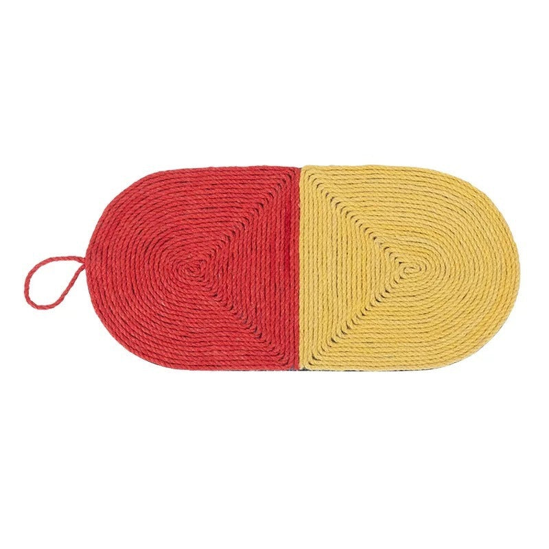 Colorful Cat Scratcher Mat – Fun Shapes, Furniture Saver - Glow My Cat