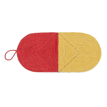 Colorful Cat Scratcher Mat – Fun Shapes, Furniture Saver - Glow My Cat