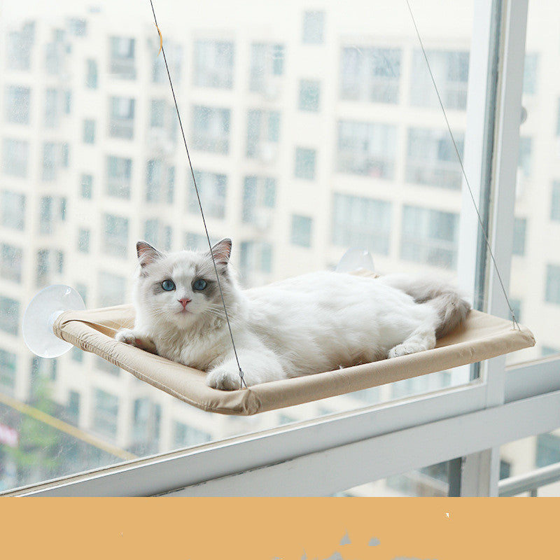 Cat Window Hammock – Cozy Hanging Bed with Suction Mount - Glow My Cat