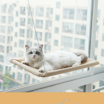 Cat Window Hammock – Cozy Hanging Bed with Suction Mount - Glow My Cat