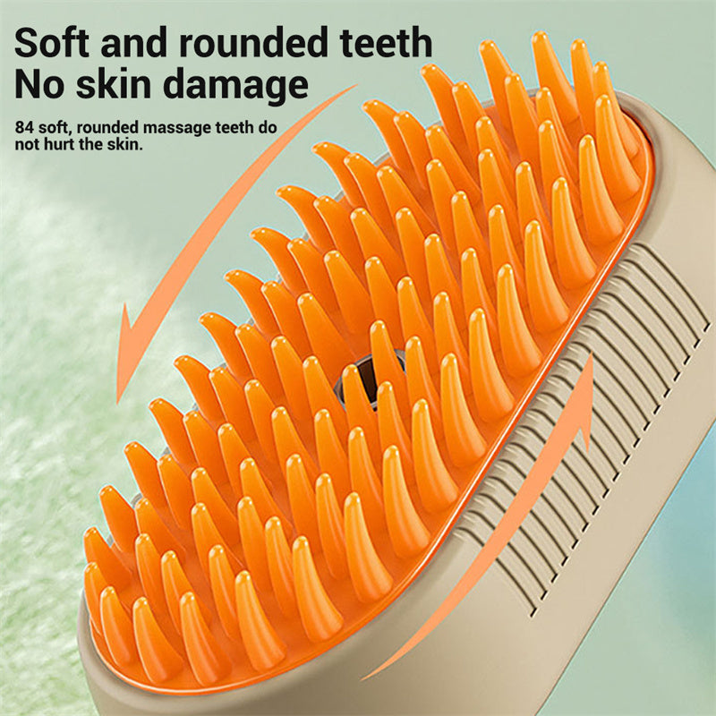 Cat Grooming Brush With Steam – Detangles & Reduces Shedding - Glow My Cat