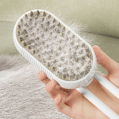 Cat Grooming Brush With Steam – Detangles & Reduces Shedding - Glow My Cat