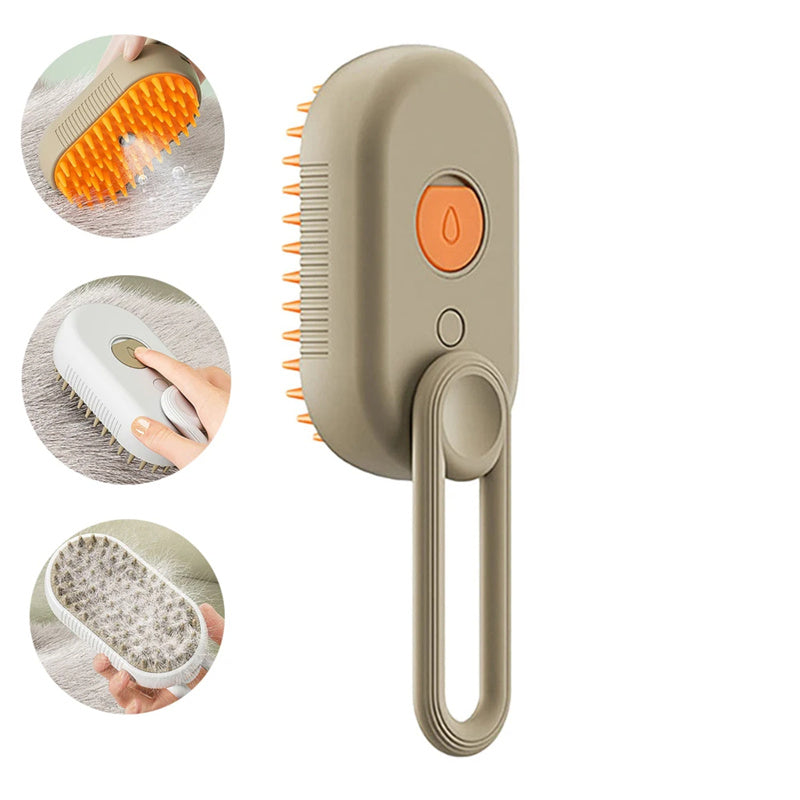 Cat Grooming Brush With Steam – Detangles & Reduces Shedding - Glow My Cat