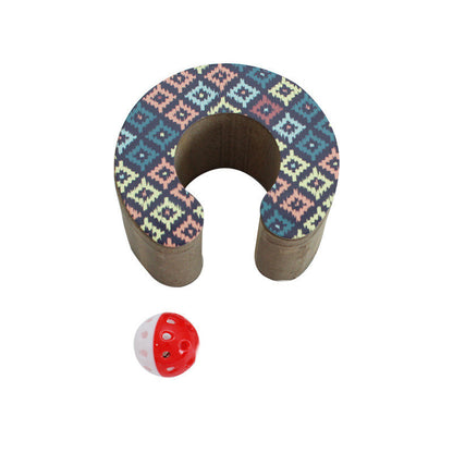 Foldable Cat Scratching Board with Ball – Cute & Durable - Glow My Cat