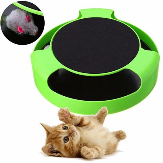 Interactive Spinning Cat Toy – No Batteries Needed - Glow My Cat