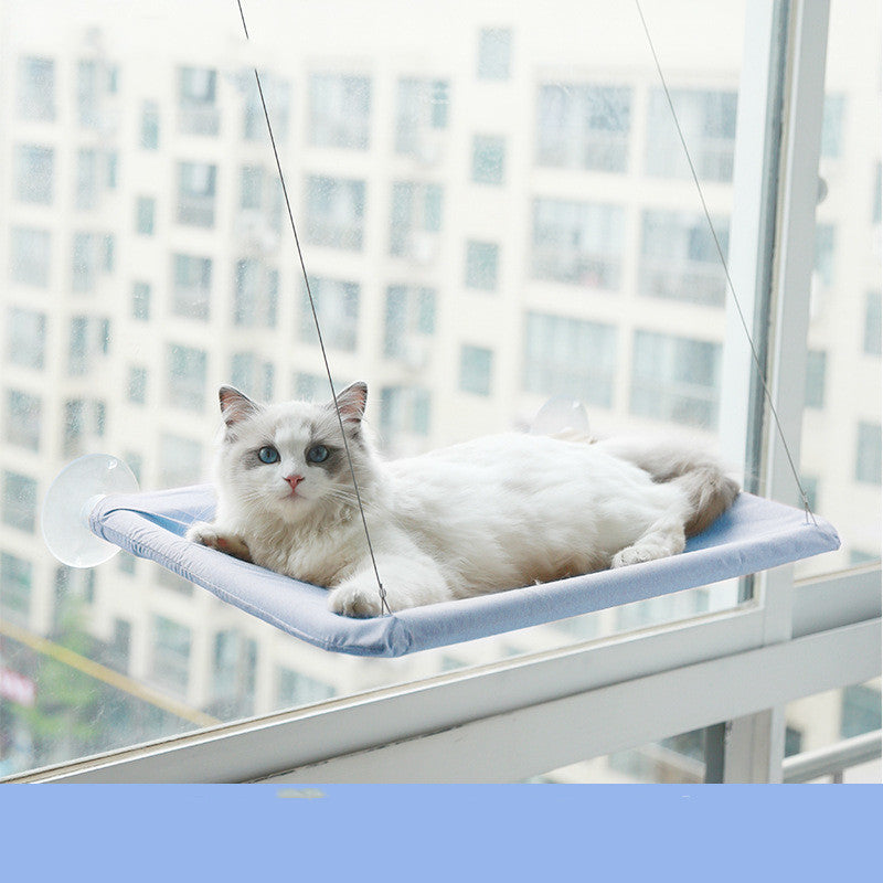 Cat Window Hammock – Cozy Hanging Bed with Suction Mount - Glow My Cat