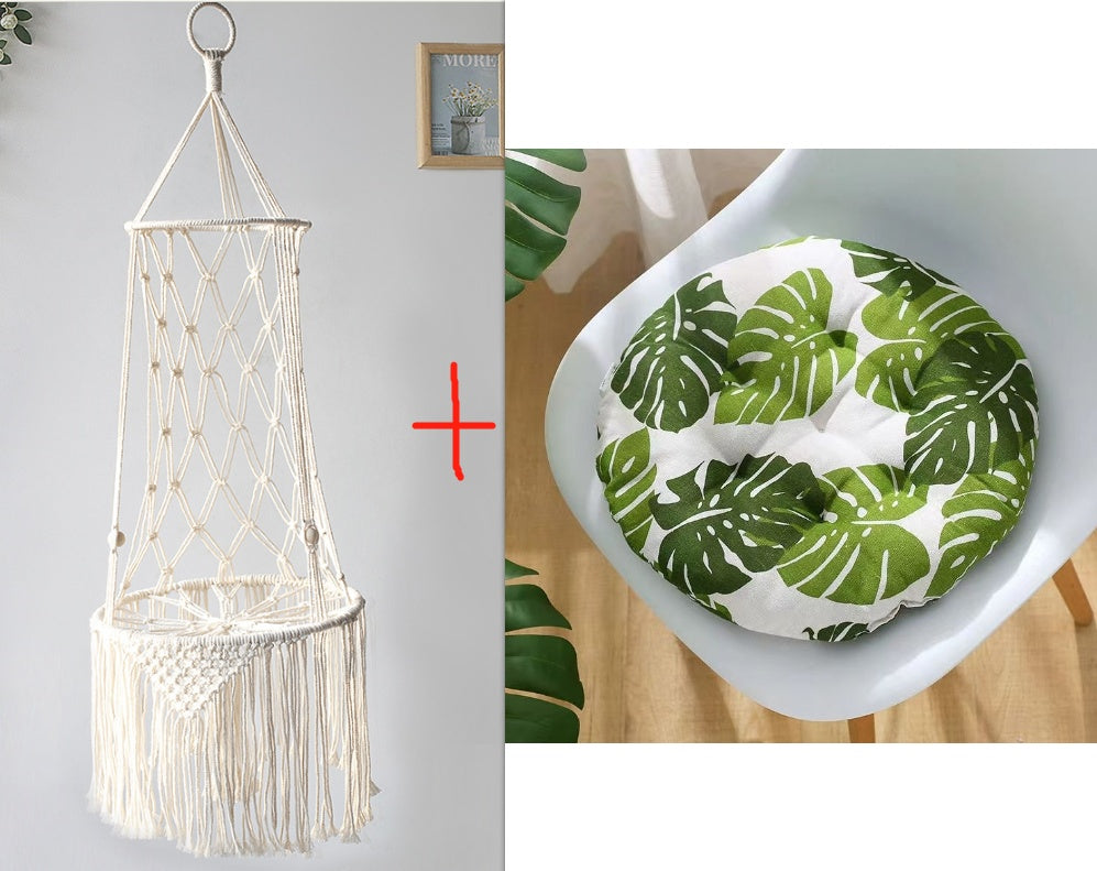 Macrame Cat Hammock – Boho Hanging Bed for Stylish Cats - Glow My Cat