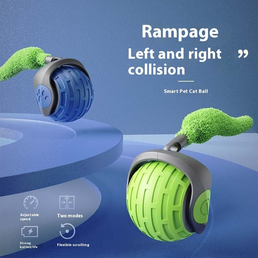 Smart Rolling Cat Toy Ball – USB Rechargeable & Fun - Glow My Cat