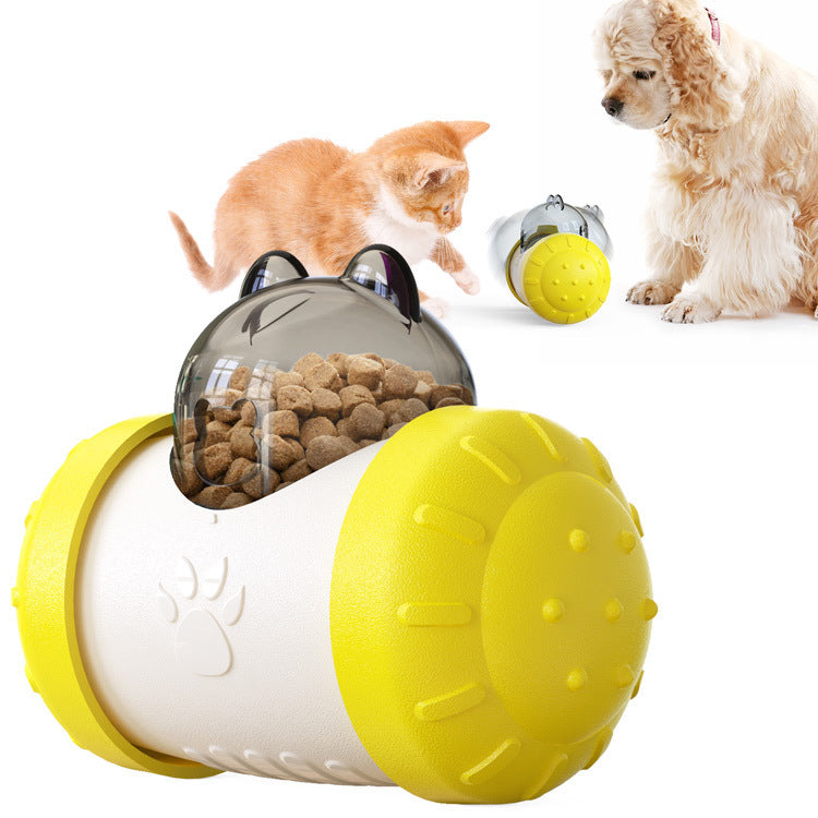 Interactive Swing Bear Food Ball for Cats & Dogs - Glow My Cat