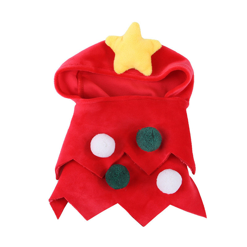 Adorable Pet Christmas Cloak – Cozy Holiday Costume - Glow My Cat