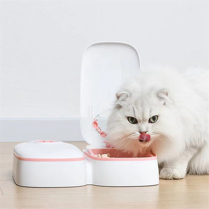 Smart Cat Feeder & Water Dispenser – No Electricity Needed - Glow My Cat