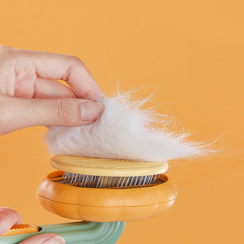 Self-Cleaning Cat Brush With Soothing Massage & Shed Control - Glow My Cat