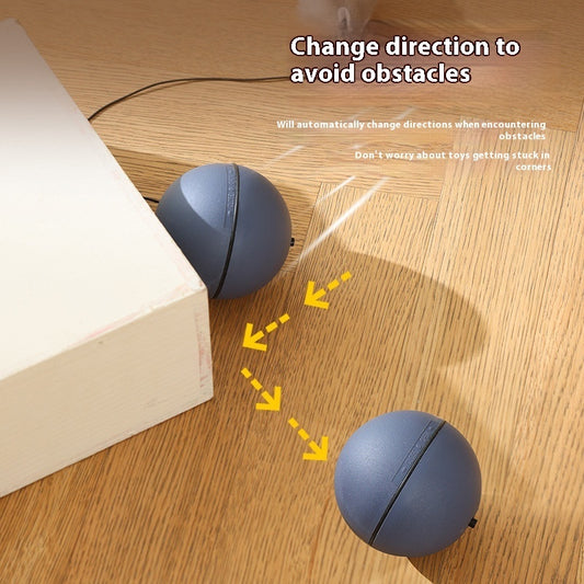 Smart Rolling Mouse Teaser Ball for Cats & Dogs - Glow My Cat