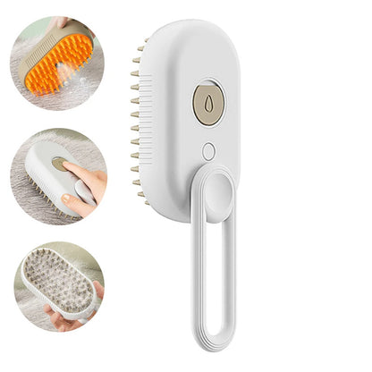 Cat Grooming Brush With Steam – Detangles & Reduces Shedding - Glow My Cat