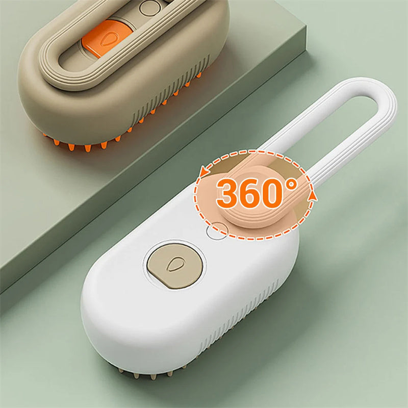 Cat Grooming Brush With Steam – Detangles & Reduces Shedding - Glow My Cat