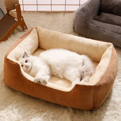 Ultra-Soft Plush Cat Bed – Multiple Sizes Available - Glow My Cat