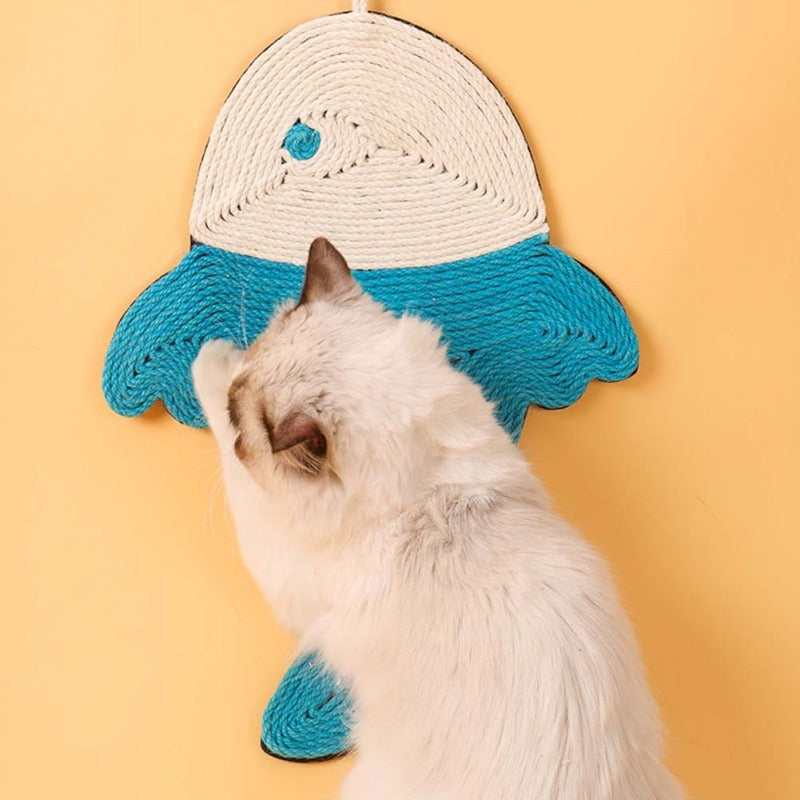 Colorful Cat Scratcher Mat – Fun Shapes, Furniture Saver - Glow My Cat